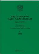 Orzecznictwo Sądu Najwyższego. Izba Cywilna - Nr 9/2019