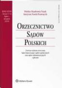 Orzecznictwo Sądów Polskich - Nr 1/2021